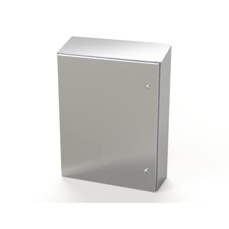 Saginaw Control & Engineering 1/4 Turn Latch Electrical Enclosures, 30 in H, 8 in D, 24 in W, NEMA 3R, 4, 4X, 12, 13 SCE-30K2408SSST